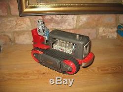 vintage metal toy bulldozer