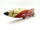 1950 Masudaya V-1 USAF Sparkling Space Ship Rocket Rare Vintage Tin Friction Toy