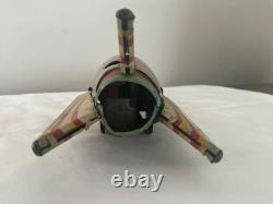 1950 Masudaya V-1 USAF Sparkling Space Ship Rocket Rare Vintage Tin Friction Toy