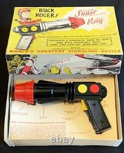 1950's Vintage Buck Rogers Sonic Ray Gun Space Toy in Original Box Collector Toy