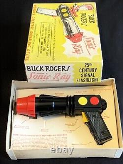 1950's Vintage Buck Rogers Sonic Ray Gun Space Toy in Original Box Collector Toy