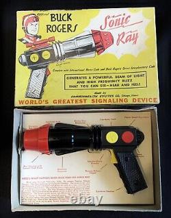 1950's Vintage Buck Rogers Sonic Ray Gun Space Toy in Original Box Collector Toy