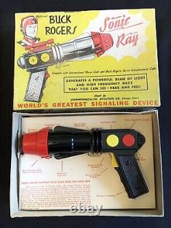 1950's Vintage Buck Rogers Sonic Ray Gun Space Toy in Original Box Collector Toy