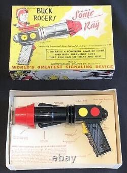 1950's Vintage Buck Rogers Sonic Ray Gun Space Toy in Original Box Collector Toy