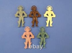 1950s VINTAGE FIVE ARCHER SPACE BOYS HARD PLASTIC ULTRA RARE