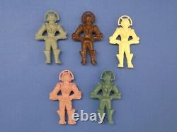 1950s VINTAGE FIVE ARCHER SPACE BOYS HARD PLASTIC ULTRA RARE