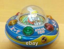 1960 X-7 SPACE SHIP Tin Toy vintage Retro Rare F/S Japan