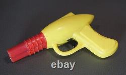 1960's VTG Bulgarian Ray Gun Space Pistol Toy Yellow Plastic Double Barrel