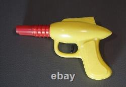 1960's VTG Bulgarian Ray Gun Space Pistol Toy Yellow Plastic Double Barrel