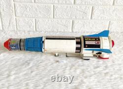 1960s Apollo-X Moon Challlenger Tinplate Rocket Space Toy TN Nomura Japan TOY906