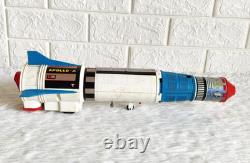 1960s Apollo-X Moon Challlenger Tinplate Rocket Space Toy TN Nomura Japan TOY906