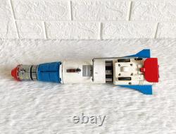 1960s Apollo-X Moon Challlenger Tinplate Rocket Space Toy TN Nomura Japan TOY906