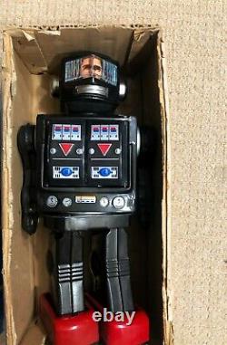 1960s Vintage Horikawa SH Japan Super Astronaut Robot Rotate-O-Matic Tin Toy