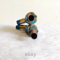 1960s Vintage Kranti Sparkling Space Gun Tin Toy Working Nice Set of 2 TOY429