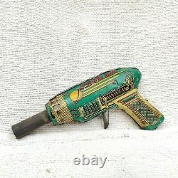 1960s Vintage Rubina Tin Toy Sparkling Gun Space Toy Working Condition