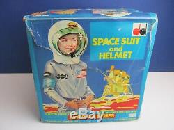 1960s vintage SPACE SUIT HELMET DEKKER TOYS nasa kids costume ASTRONAUT