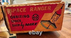 1962 Vintage Marx Space Ranger Orbiting Space Ship Toy Complete in Box