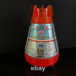 1963 Vintage Super Space Capsule Battery Operated Japan Tin Toy