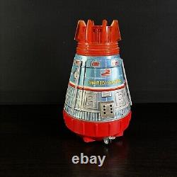 1963 Vintage Super Space Capsule Battery Operated Japan Tin Toy