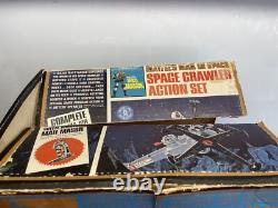 1966 Mattel Major Matt Mason SPACE CRAWLER Action Set With box