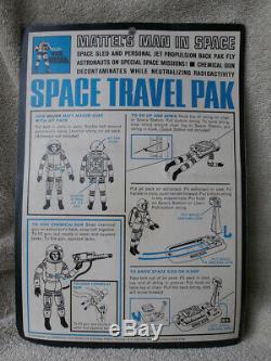 1968 NRFP RARE NOS Vintage Mattel MATT MASON Man in Space SPACE TRAVEL PAK