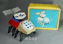 1970s VTG Space Explorer Mars Rover Bulgarian Robot Plastic Toy Battery Op. Box