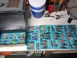 1970s Vintage Space Case 5 Trays Filled With 61 Lanards Action Figures