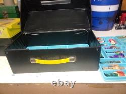 1970s Vintage Space Case 5 Trays Filled With 61 Lanards Action Figures