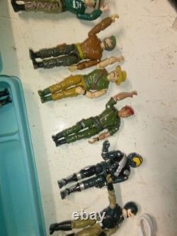 1970s Vintage Space Case 5 Trays Filled With 61 Lanards Action Figures