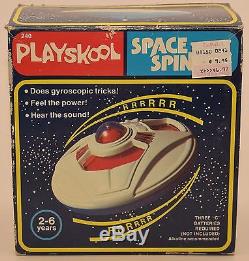 1979 Vintage Playskool #240 SPACE SPINNER Gyroscope Toy UFO Flying Saucer ship