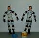 (2) Original Vintage 1966 Mattel Major Matt Mason Astronaut Space Toy Figure Lot