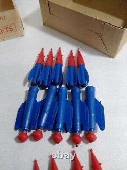 24 Vintage Cap Rocket Ship Space Toys R L Albert & Son store display box 1950s