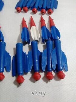 24 Vintage Cap Rocket Ship Space Toys R L Albert & Son store display box 1950s