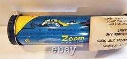 3-vintage Outer Space Flashlight Projector Works Tin Toy Space Toy Zoom-lite New