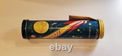 3-vintage Outer Space Flashlight Projector Works Tin Toy Space Toy Zoom-lite New