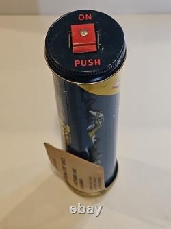 3-vintage Outer Space Flashlight Projector Works Tin Toy Space Toy Zoom-lite New