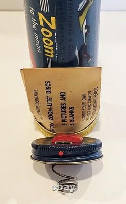3-vintage Outer Space Flashlight Projector Works Tin Toy Space Toy Zoom-lite New