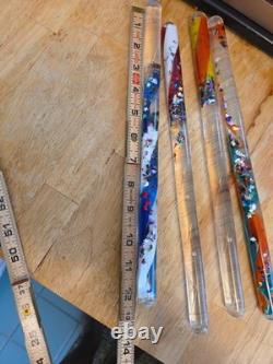 4 Vintage 1990s Glitter Tubes Wands Space/Sparkle Toys 11.5 Moon & Stars Read
