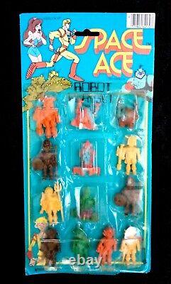 80s Space Ace Robot Playset vintage MOC rack toy Larami Blackstar dragon's lair