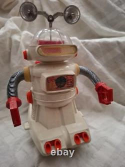 AMAZING VINTAGE GREEK LITHO BOX SPACE ROBOT GX-7 B/O BY SOLPA 70s