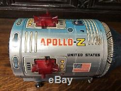 APOLLO Z Moon Traveler Space Pod Vehicle 1960's vintage rare TOY