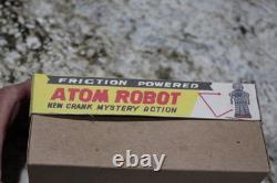 ATOM Robot Yoshiya KO Friction Powered Japanese Tinplate Toy Excellent Working