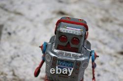 ATOM Robot Yoshiya KO Friction Powered Japanese Tinplate Toy Excellent Working