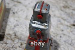 ATOM Robot Yoshiya KO Friction Powered Japanese Tinplate Toy Excellent Working