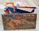 Amazing Vintage Space Red China Me 801 Lunar Explorer B/o Moon Car Litho Box
