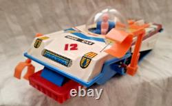 Amazing Vintage Space Red China Me 801 Lunar Explorer B/o Moon Car Litho Box