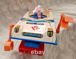 Amazing Vintage Space Red China Me 801 Lunar Explorer B/o Moon Car Litho Box
