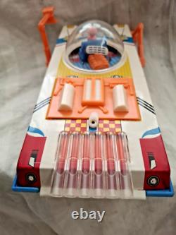 Amazing Vintage Space Red China Me 801 Lunar Explorer B/o Moon Car Litho Box