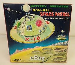 Amico #3101 Rare Vintage Non-fall Space Patrol With Floating Satellite-nmib