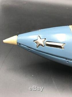 Antique Vintage Moon Rocket XM-12 Tin Toy by Yonezawa